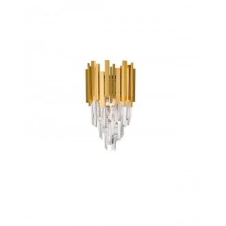 NOVA LUCE 9050100 | Grane Nova Luce zidna svjetiljka 2x E14 zlatno, prozirno