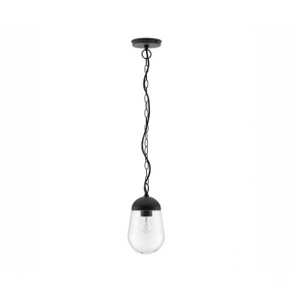 NOVA LUCE 9060197 | Omika Nova Luce visilice svjetiljka 1x E27 IP54 tamno siva, prozirno