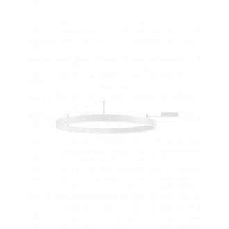 NOVA LUCE 9063608 | Motif Nova Luce stropne svjetiljke svjetiljka - TRIAC okrugli jačina svjetlosti se može podešavati 1x LED 4552lm 3000K bijelo mat, opal