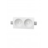 NOVA LUCE 9079600 | Mib-NL Nova Luce ugradbena svjetiljka pravotkutnik može se bojati 252x136mm 1x GU10 bijelo