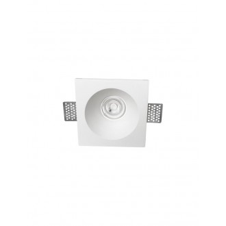 NOVA LUCE 9079601 | Mib-NL Nova Luce ugradbena svjetiljka četvrtast može se bojati 130x130mm 1x GU10 bijelo