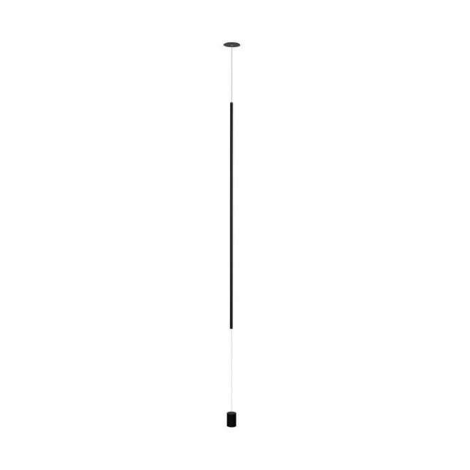 NOVA LUCE 9088107 | Elettra Nova Luce ugradbena svjetiljka s mogućnošću skraćivanja kabla Ø70mm 1x LED 1400lm 3000K crno