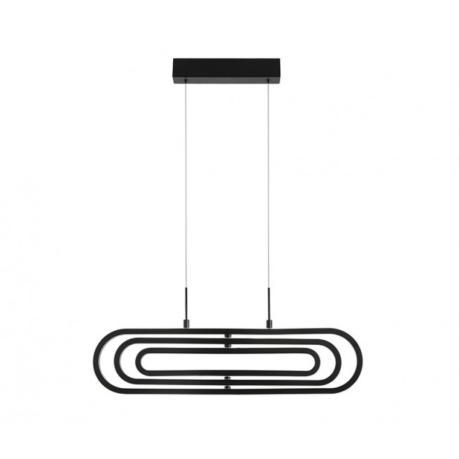 NOVA LUCE 9110351 | Arte-NL Nova Luce visilice svjetiljka - TRIAC elementi koji se mogu okretati, jačina svjetlosti se može podešavati 1x LED 3500lm 3000K crno, bijelo