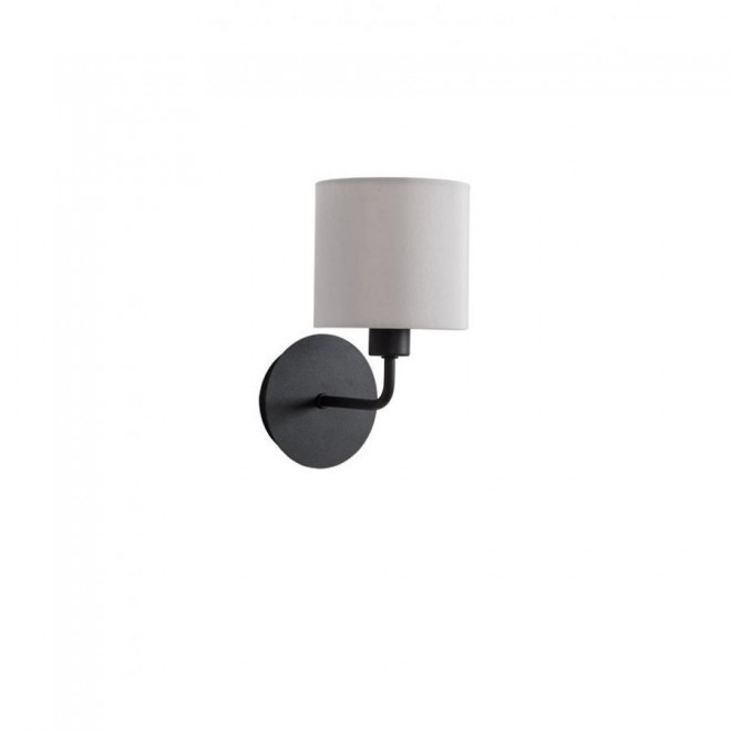 NOVA LUCE 9151401 | Bitonto Nova Luce zidna svjetiljka 1x E14 crno, sivo