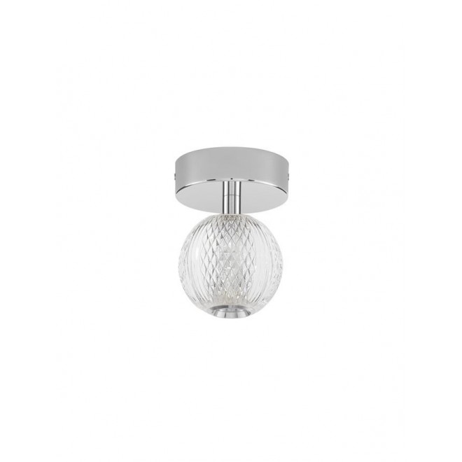 NOVA LUCE 9186907 | Brillante-NL Nova Luce stropne svjetiljke svjetiljka 1x LED 246lm 3200K krom, prozirno, kristal