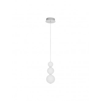 NOVA LUCE 9186918 | Perla-NL Nova Luce visilice svjetiljka s mogućnošću skraćivanja kabla 1x LED 963lm 3000K krom, opal