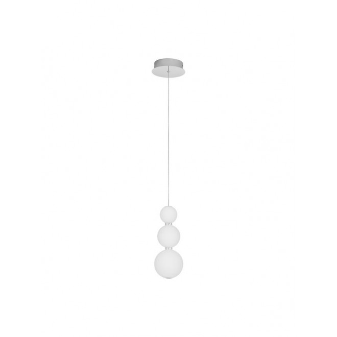 NOVA LUCE 9186918 | Perla-NL Nova Luce visilice svjetiljka s mogućnošću skraćivanja kabla 1x LED 963lm 3000K krom, opal
