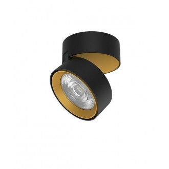 NOVA LUCE 92003 | Universal-NL Nova Luce spot CRI>90 svjetiljka UGR <13, elementi koji se mogu okretati 1x LED 1450lm 3000K zlato mat, crno
