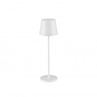 NOVA LUCE 9223407 | Seina Nova Luce nosiva, stolna svjetiljka sa dodirnim prekidačem jačina svjetlosti se može podešavati, baterijska/akumulatorska, USB utikač 1x LED 192lm 2700K IP54 bijelo mat, opal