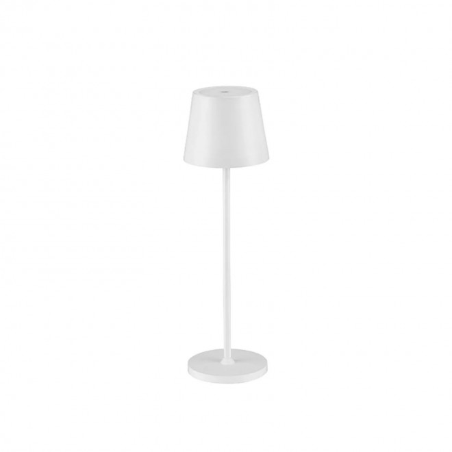 NOVA LUCE 9223407 | Seina Nova Luce nosiva, stolna svjetiljka sa dodirnim prekidačem jačina svjetlosti se može podešavati, baterijska/akumulatorska, USB utikač 1x LED 192lm 2700K IP54 bijelo mat, opal