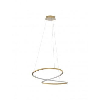 NOVA LUCE 9248109 | Girish Nova Luce visilice svjetiljka jačina svjetlosti se može podešavati 1x LED 2000lm 3000K zlatno, opal