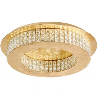 NOVA LUCE 9361083 | Zeffari Nova Luce stropne svjetiljke svjetiljka 1x LED 2400lm 4000K zlatno, kristal