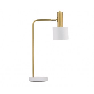 NOVA LUCE 9426651 | Paz Nova Luce stolna svjetiljka 60cm s prekidačem 1x E27 zlatno, bijelo