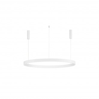 NOVA LUCE 9530218 | Motif Nova Luce visilice svjetiljka okrugli jačina svjetlosti se može podešavati, sa podešavanjem temperature boje, može se upravljati daljinskim upravljačem, s mogućnošću skraćivanja kabla 1x LED 5250lm 2700 <-> 6000K bijelo mat