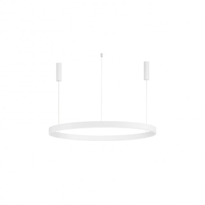 NOVA LUCE 9530218 | Motif Nova Luce visilice svjetiljka okrugli jačina svjetlosti se može podešavati, sa podešavanjem temperature boje, može se upravljati daljinskim upravljačem, s mogućnošću skraćivanja kabla 1x LED 5250lm 2700 <-> 6000K bijelo mat