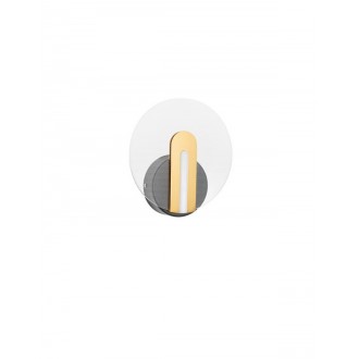NOVA LUCE 9545401 | Genti Nova Luce zidna svjetiljka okrugli 1x LED 596lm 3000K crno, zlatno, bijelo