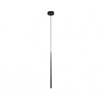 NOVA LUCE 9601001 | Giono Nova Luce visilice svjetiljka s mogućnošću skraćivanja kabla 1x LED 180lm 3000K crno