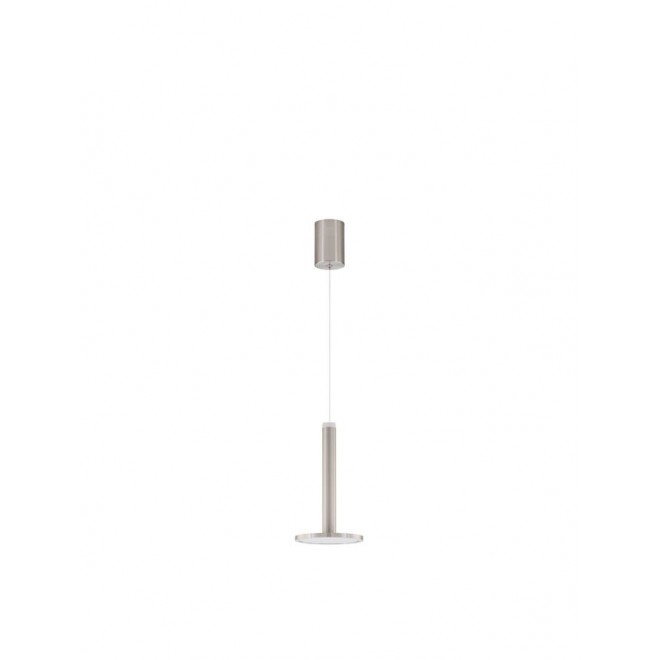 NOVA LUCE 9695227 | Palencia Nova Luce visilice svjetiljka s mogućnošću skraćivanja kabla 1x LED 517lm 3000K satenski nikal, opal