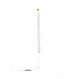 NOVA LUCE 9695244 | Perla-NL Nova Luce zidna svjetiljka - TRIAC jačina svjetlosti se može podešavati 1x LED 3958lm 3000K zlatno, opal