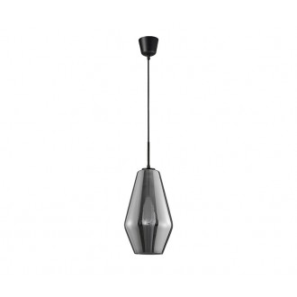 NOVA LUCE 9724101 | Veiro Nova Luce visilice svjetiljka s mogućnošću skraćivanja kabla 1x E27 krom, crno