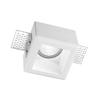 NOVA LUCE 9879110 | Tobia Nova Luce ugradbena svjetiljka četvrtast može se bojati 80x80mm 1x GU10 bijelo
