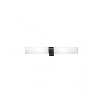 NOVA LUCE 9953202 | Corb-NL Nova Luce zidna svjetiljka 2x E14 IP44 crno, opal