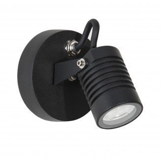 NOVA LUCE 9971451 | Fend Nova Luce spot svjetiljka elementi koji se mogu okretati 1x LED 378lm 3000K IP65 crno, prozirno
