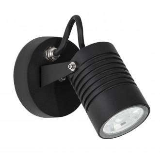 NOVA LUCE 9971452 | Fend Nova Luce spot svjetiljka elementi koji se mogu okretati 1x LED 742lm 3000K IP65 crno, prozirno
