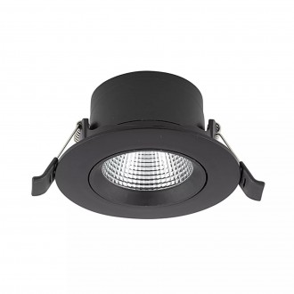 NOWODVORSKI 10553 | Egina Nowodvorski ugradbena svjetiljka okrugli pomjerljivo Ø110mm 1x LED 650lm 3000K crno