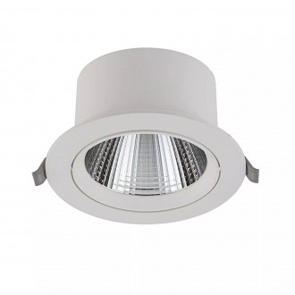 NOWODVORSKI 10555 | Egina Nowodvorski ugradbena svjetiljka okrugli pomjerljivo Ø140mm 1x LED 1100lm 3000K bijelo