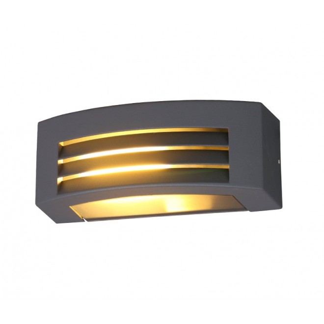 NOWODVORSKI 4387 | Orinoko Nowodvorski zidna svjetiljka za štednu žarulju 1x E27 IP44 sivo, prozirna
