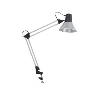 NOWODVORSKI 6227 | Student Nowodvorski sa navojem svjetiljka s prekidačem elementi koji se mogu okretati 1x E27 srebrno, crno