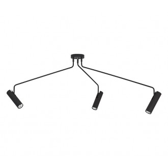 NOWODVORSKI 6504 | Eye-Black Nowodvorski stropne svjetiljke svjetiljka elementi koji se mogu okretati 3x GU10 crno, krom