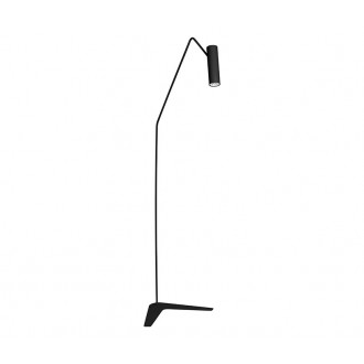 NOWODVORSKI 6506 | Eye-Black Nowodvorski podna svjetiljka 160cm s prekidačem elementi koji se mogu okretati 1x GU10 crno