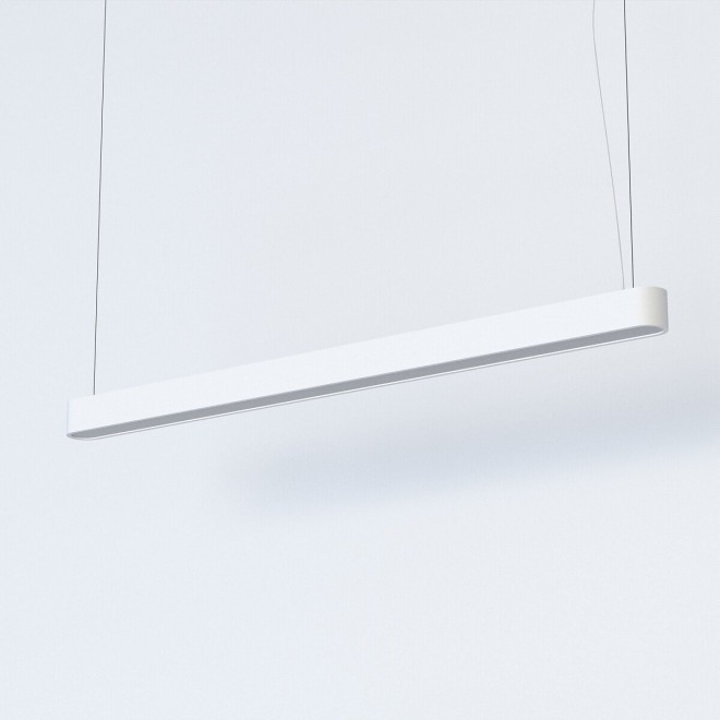 NOWODVORSKI 7537 | SoftN Nowodvorski visilice svjetiljka namenjeno za izvor svjetlosti T8 LED 1x G13 / T8 3200lm 3000K bijelo, opal
