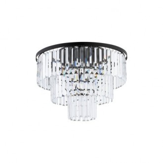 NOWODVORSKI 7627 | Cristal-NW Nowodvorski stropne svjetiljke svjetiljka 9x E14 crno, kristal