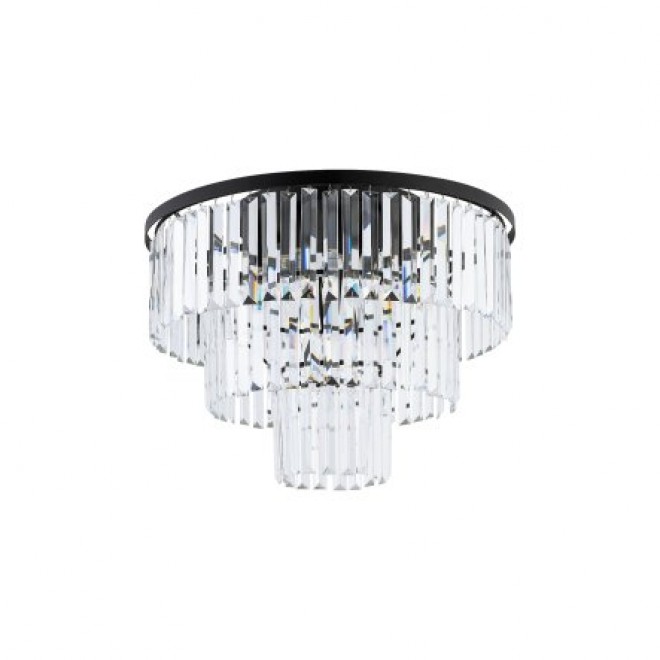 NOWODVORSKI 7627 | Cristal-NW Nowodvorski stropne svjetiljke svjetiljka 9x E14 crno, kristal
