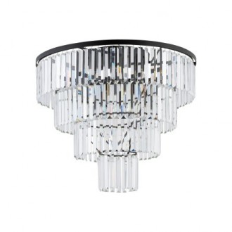 NOWODVORSKI 7630 | Cristal-NW Nowodvorski stropne svjetiljke svjetiljka 12x E14 crno, kristal