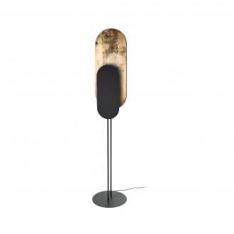 NOWODVORSKI 7646 | Wheel-Lux Nowodvorski podna svjetiljka 163cm s prekidačem 2x GX53 crno, antik zlato