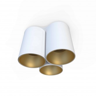 NOWODVORSKI 7666 | Eye-Tone Nowodvorski stropne svjetiljke svjetiljka 3x GU10 bijelo, zlatno