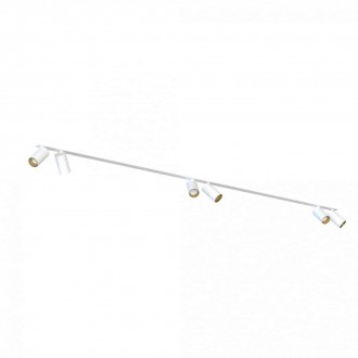 NOWODVORSKI 7687 | Mono-NW Nowodvorski ugradbene svjetiljke spot svjetiljka - 200 cm elementi koji se mogu okretati 6x GU10 bijelo, zlatno