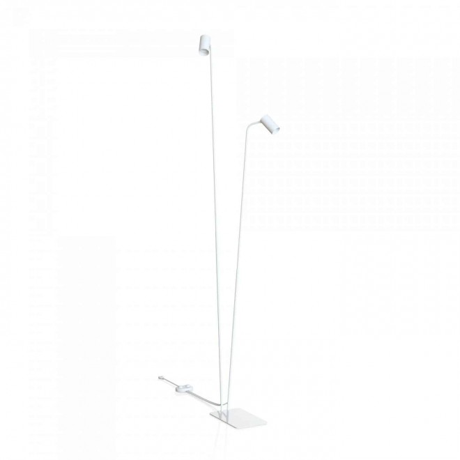 NOWODVORSKI 7705 | Mono-NW Nowodvorski podna svjetiljka 212cm sa nožnim prekidačem elementi koji se mogu okretati 2x GU10 bijelo