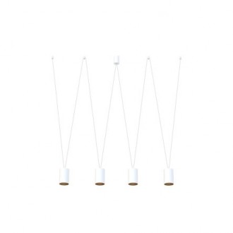 NOWODVORSKI 7816 | More-NW Nowodvorski visilice svjetiljka s podešavanjem visine 4x GU10 bijelo, mesing