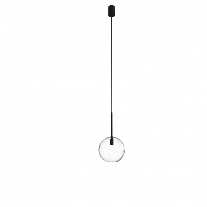 NOWODVORSKI 7847 | Sphere-NW Nowodvorski visilice svjetiljka kuglasta 1x G9 crno, prozirno