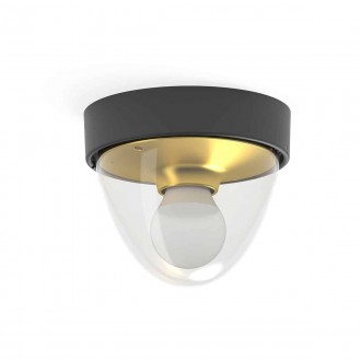 NOWODVORSKI 7976 | Nook Nowodvorski stropne svjetiljke svjetiljka 1x E27 IP44 crno, zlatno, prozirno