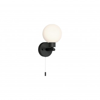 NOWODVORSKI 8052 | Simi-NW Nowodvorski zidna svjetiljka s poteznim prekidačem 1x G9 IP44 crno, opal