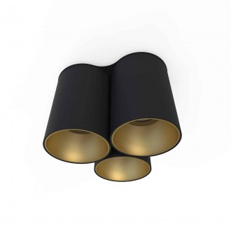 NOWODVORSKI 8092 | Eye-Tone Nowodvorski stropne svjetiljke svjetiljka 3x GU10 crno, zlatno