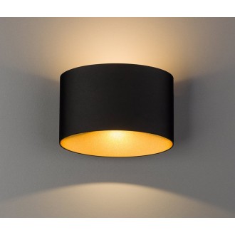 NOWODVORSKI 8181 | Ellipses Nowodvorski zidna svjetiljka 2x LED 750lm 3000K IP54 crno, zlatno