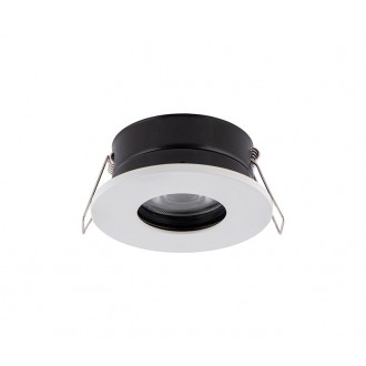 NOWODVORSKI 8375 | Golf Nowodvorski ugradbena svjetiljka okrugli Ø83mm 1x GU10 IP54/20 bijelo, crno