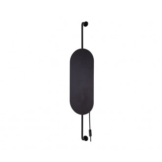 NOWODVORSKI 8428 | Wheel-Lux Nowodvorski zidna svjetiljka sa prekidačem na kablu sa kablom i vilastim utikačem 2x G9 crno